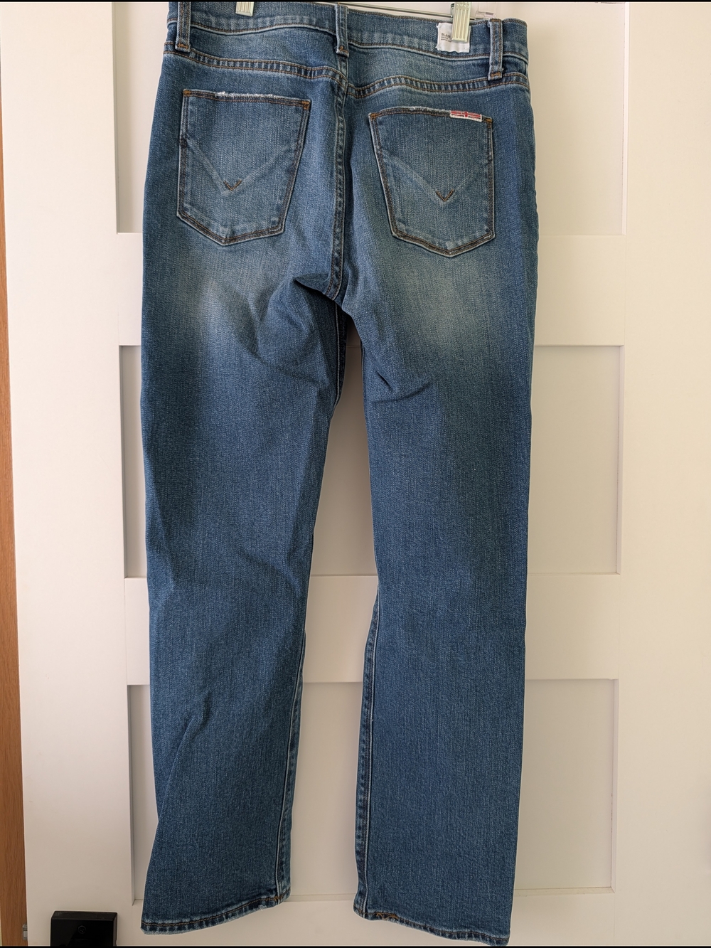 HUDSON Blair High Rise Bootcut Crop Jeans Distressed Knee Size 27